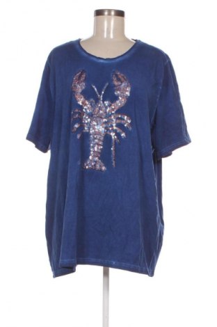 Damen Shirt Ulla Popken, Größe 3XL, Farbe Blau, Preis € 18,99