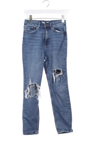 Damskie jeansy Sinsay, Rozmiar XS, Kolor Niebieski, Cena 26,99 zł