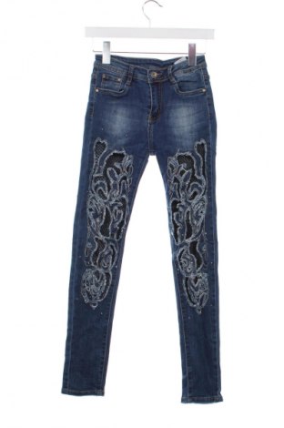 Damskie jeansy Unbranded, Rozmiar XS, Kolor Niebieski, Cena 95,99 zł