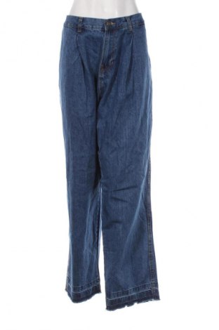 Damskie jeansy Urban Classics, Rozmiar 5XL, Kolor Niebieski, Cena 97,99 zł