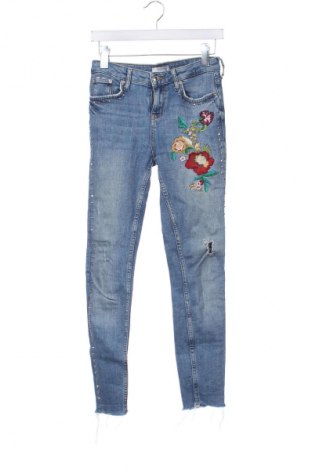 Blugi de femei Zara, Mărime XXS, Culoare Albastru, Preț 27,99 Lei