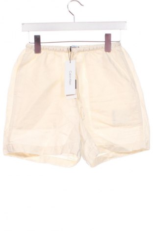 Pantaloni scurți de femei Calvin Klein, Mărime XS, Culoare Ecru, Preț 709,99 Lei
