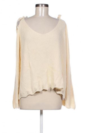 Damski sweter SHEIN, Rozmiar L, Kolor ecru, Cena 28,99 zł