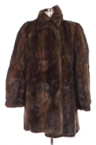 Palton din blană pentru damă Unbranded, Mărime L, Culoare Maro, Preț 704,99 Lei