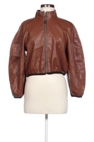 Γυναικείο δερμάτινο μπουφάν NEW COLLECTION, Μέγεθος M, Χρώμα Καφέ, Τιμή 39,99 €