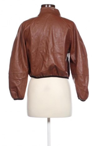 Γυναικείο δερμάτινο μπουφάν NEW COLLECTION, Μέγεθος M, Χρώμα Καφέ, Τιμή 39,99 €
