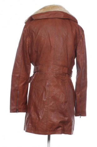 Γυναικείο δερμάτινο μπουφάν Unbranded, Μέγεθος XXL, Χρώμα Καφέ, Τιμή 62,99 €
