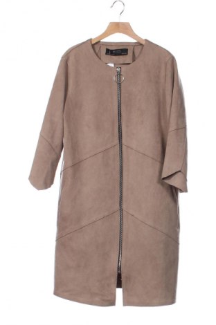 Dámský kabát  Zara, Velikost XS, Barva Béžová, Cena  289,00 Kč