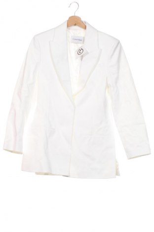 Γυναικείο σακάκι Calvin Klein, Μέγεθος XS, Χρώμα Εκρού, Τιμή 224,99 €