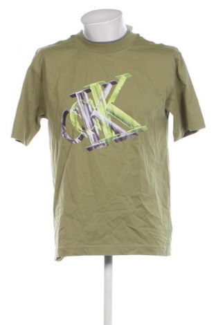 Tricou de bărbați Calvin Klein Jeans, Mărime S, Culoare Verde, Preț 187,99 Lei