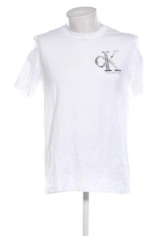 Tricou de bărbați Calvin Klein Jeans, Mărime M, Culoare Alb, Preț 251,99 Lei