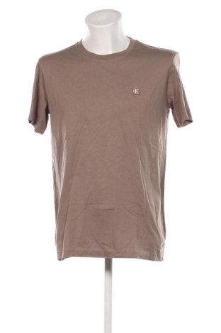 Tricou de bărbați Calvin Klein Jeans, Mărime L, Culoare Maro, Preț 152,99 Lei