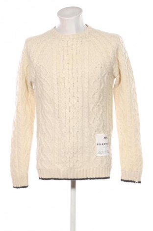 Herrenpullover Selected, Größe M, Farbe Ecru, Preis € 67,99