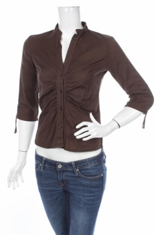 Γυναικείο πουκάμισο Vero Moda, Μέγεθος S, Χρώμα Καφέ, Τιμή 9,28 €