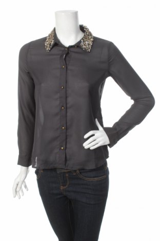 Γυναικείο πουκάμισο Wow, Μέγεθος M, Χρώμα Γκρί, Τιμή 21,03 €