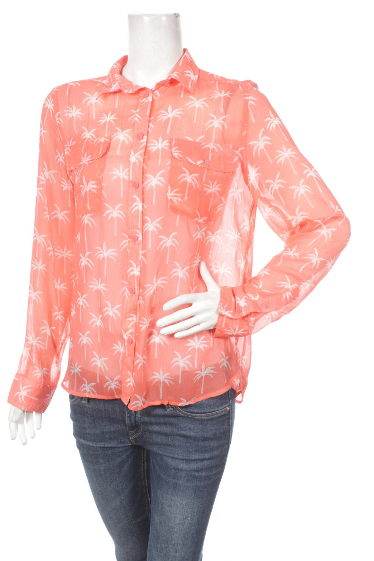 Γυναικείο πουκάμισο American Eagle, Μέγεθος L, Χρώμα Ρόζ , Τιμή 13,61 €
