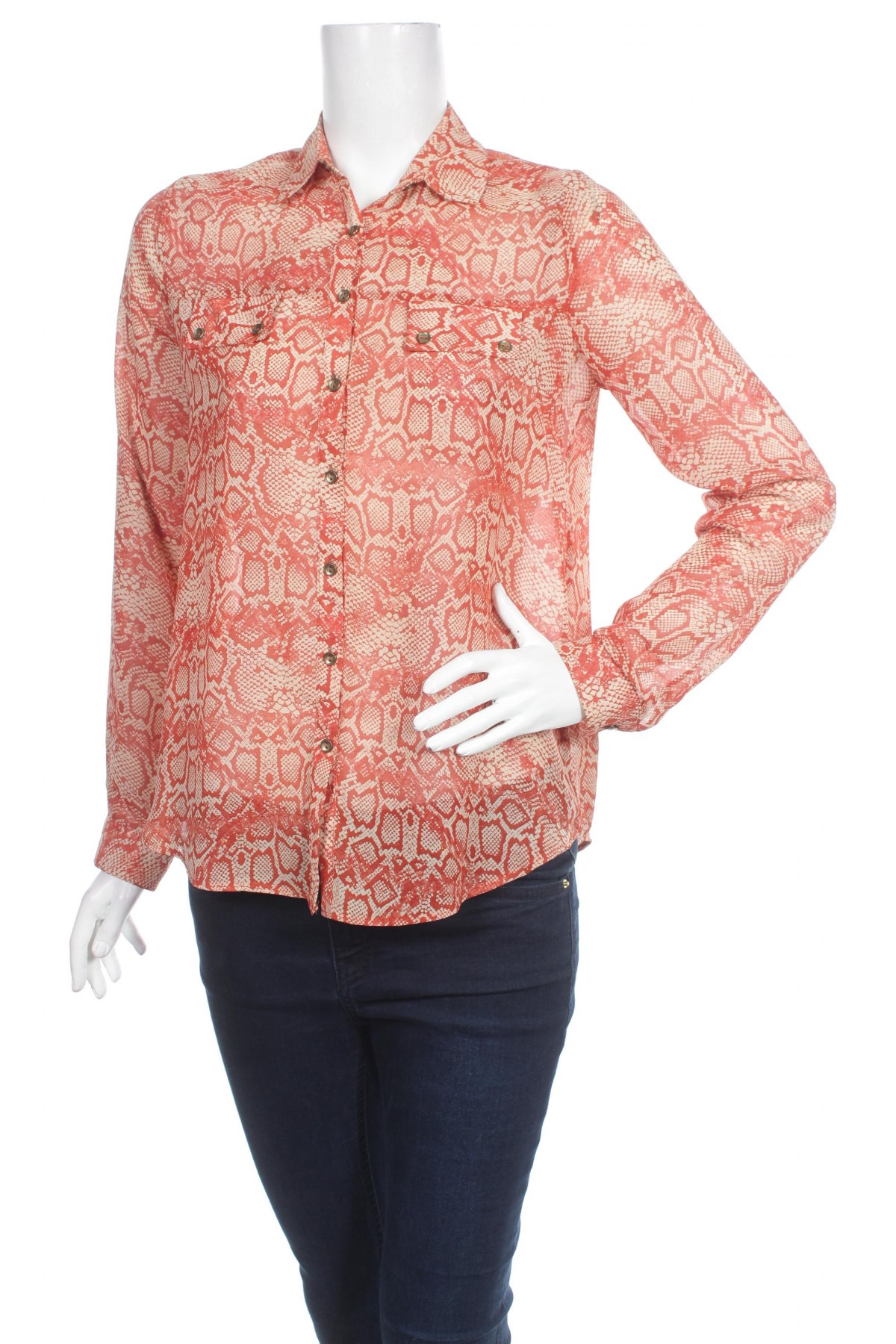 Γυναικείο πουκάμισο Atmosphere, Μέγεθος S, Χρώμα Πορτοκαλί, Τιμή 13,61 €