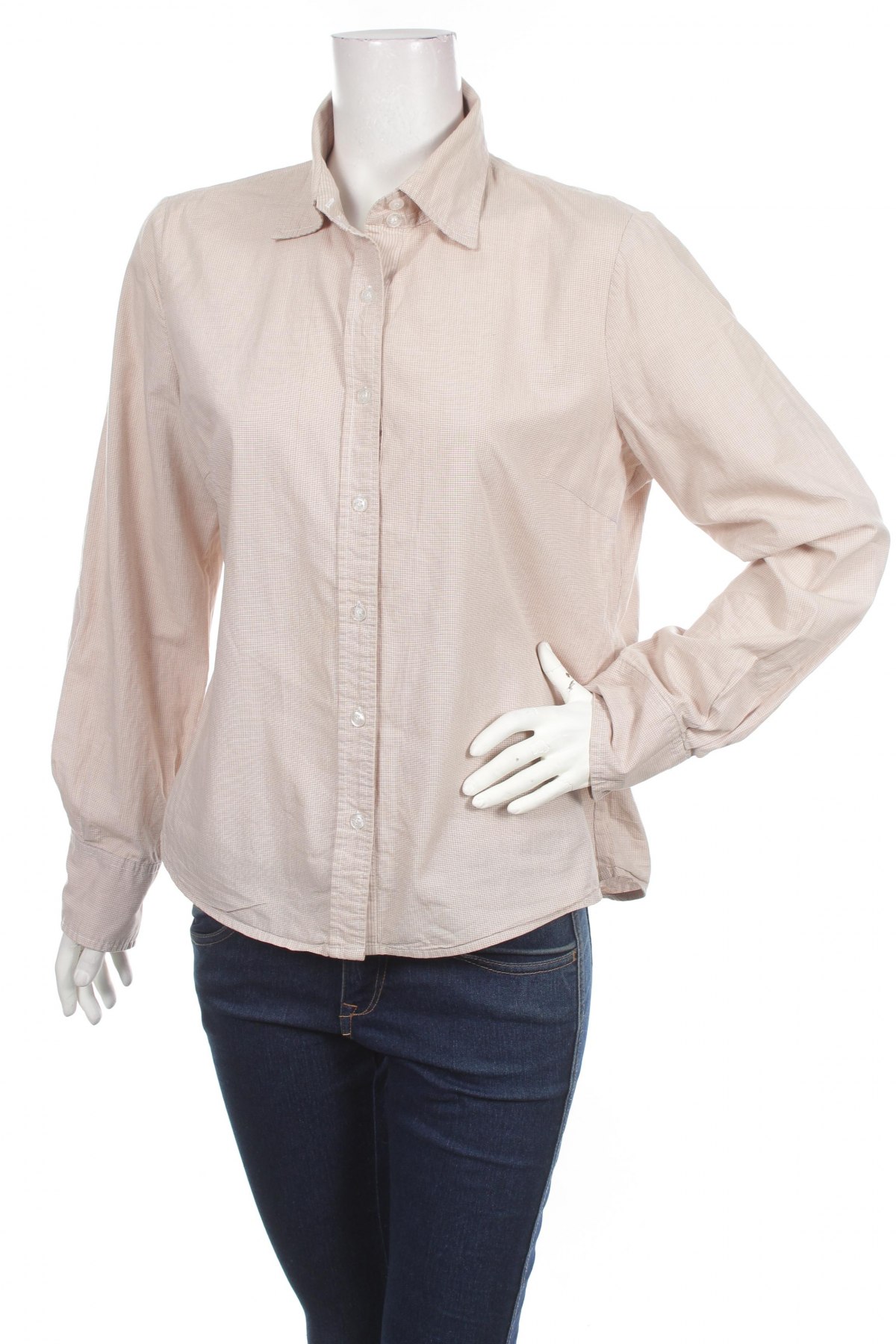 Γυναικείο πουκάμισο Carla F., Μέγεθος L, Χρώμα  Μπέζ, Τιμή 12,37 €
