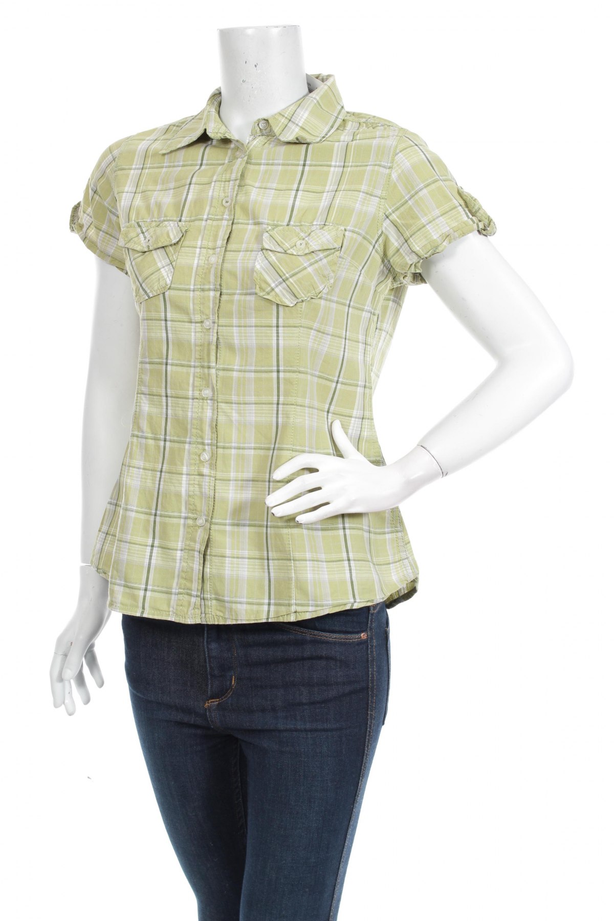 Γυναικείο πουκάμισο Colours Of The World, Μέγεθος L, Χρώμα Πράσινο, Τιμή 14,43 €