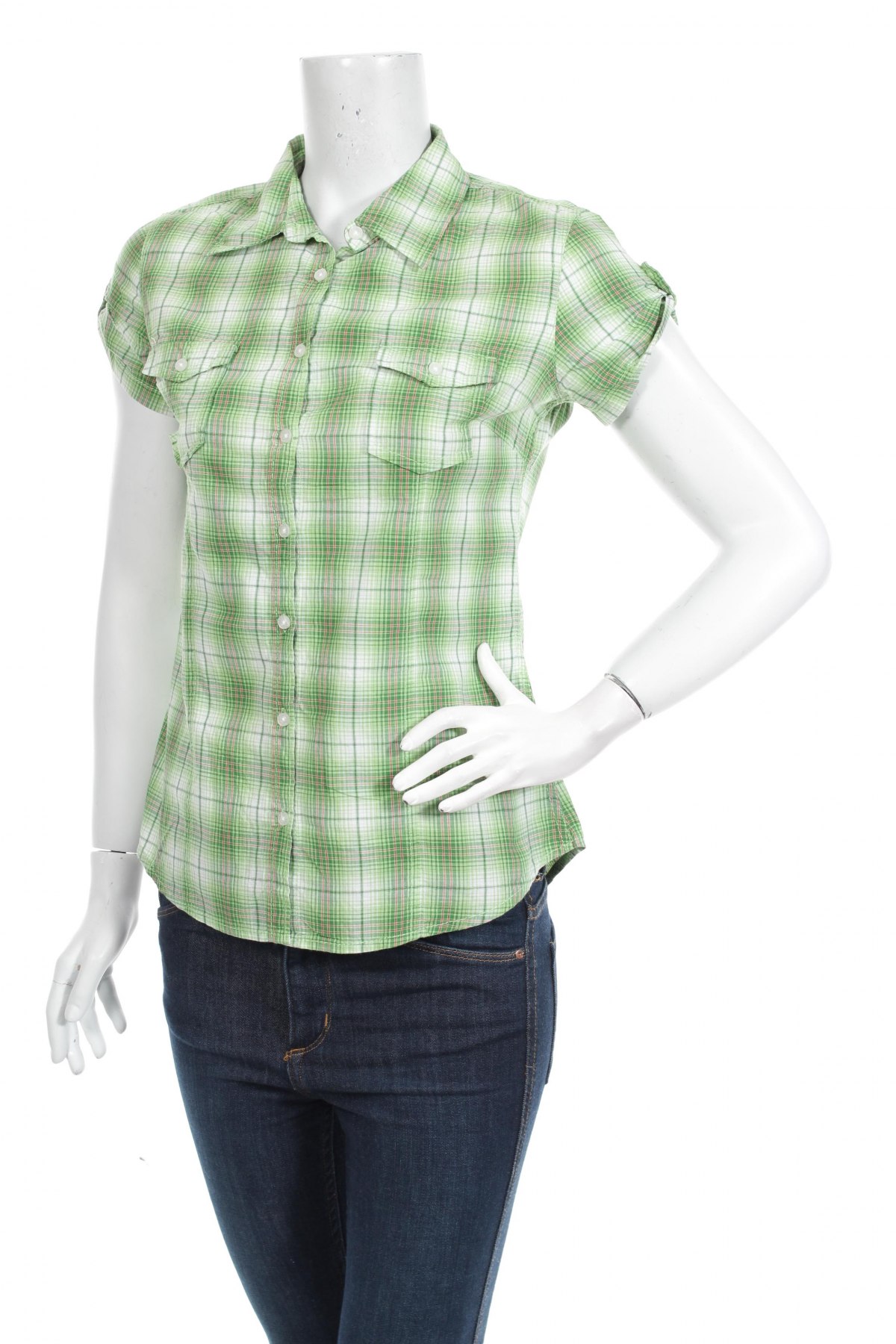 Γυναικείο πουκάμισο H&M L.o.g.g, Μέγεθος M, Χρώμα Πράσινο, Τιμή 14,43 €