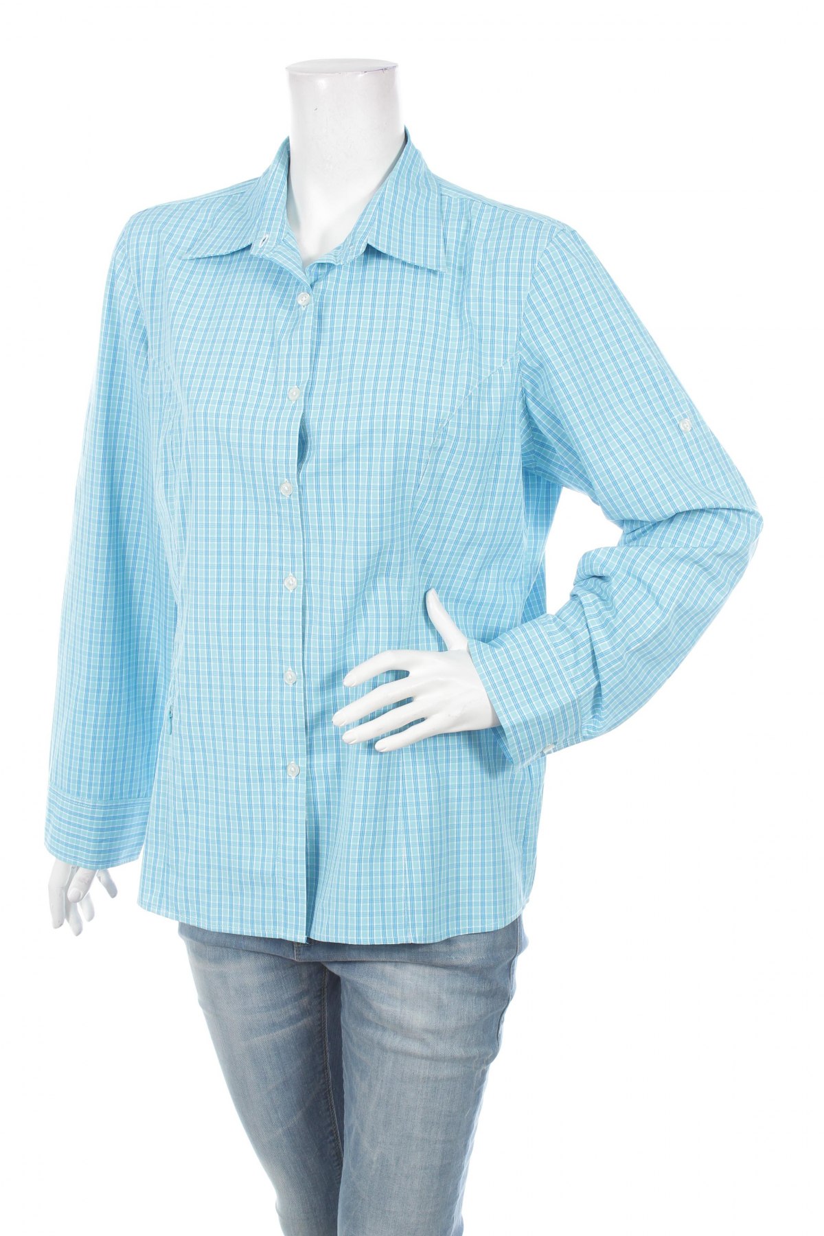 Γυναικείο πουκάμισο, Μέγεθος L, Χρώμα Μπλέ, Τιμή 13,61 €