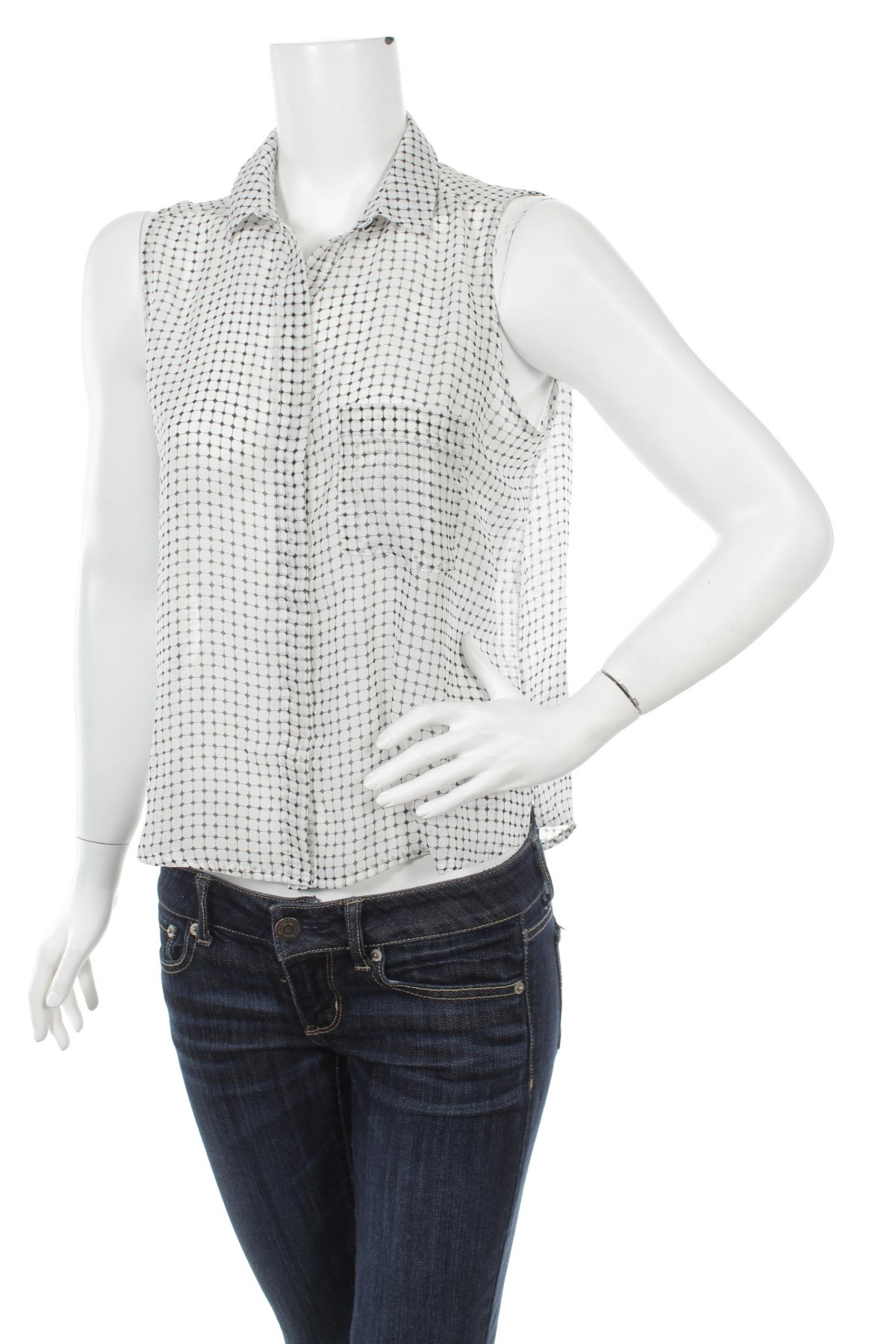 Γυναικείο πουκάμισο Mango, Μέγεθος M, Χρώμα Λευκό, Τιμή 9,28 €