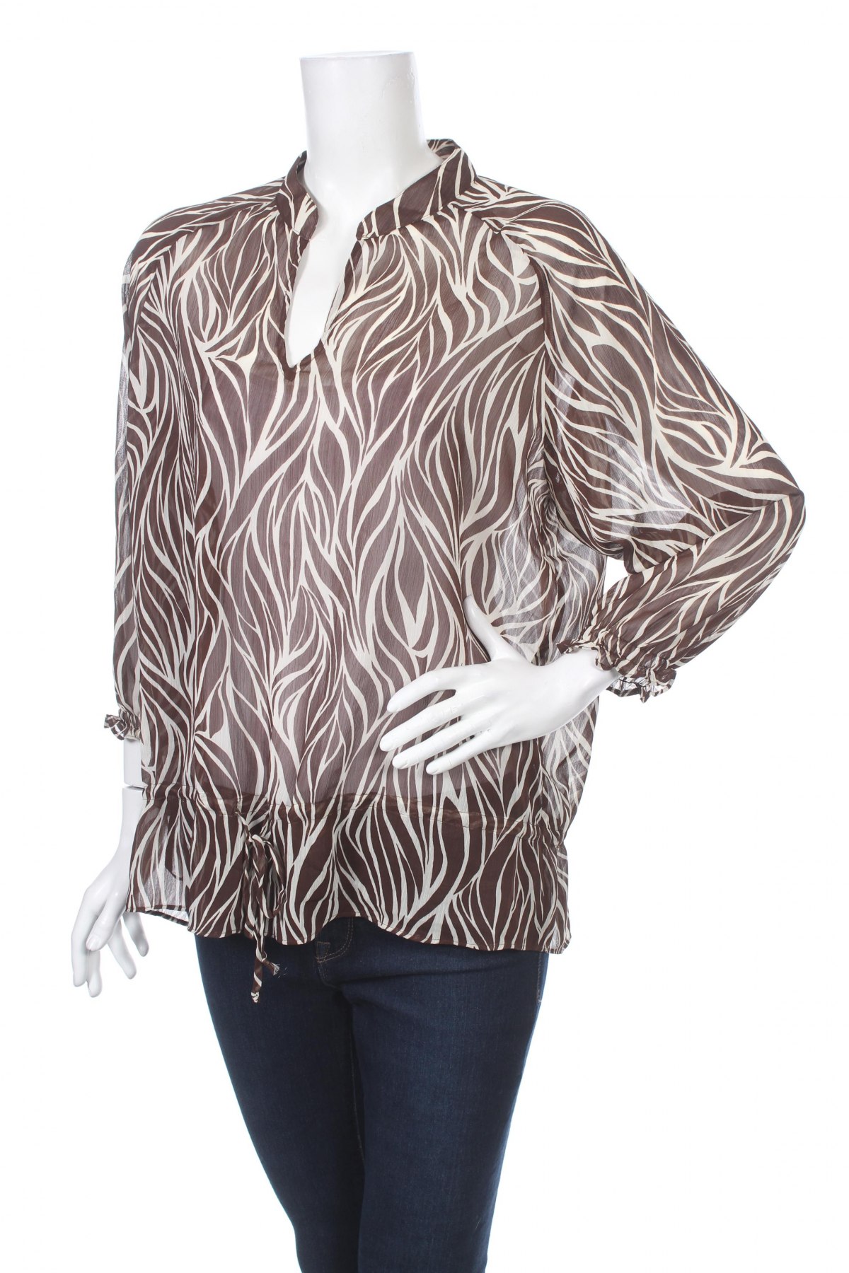 Дамска блуза Anne Klein, Размер L, Цвят Кафяв, Цена 23,80 лв.