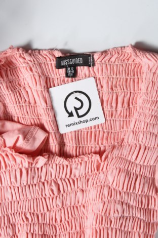 Дамска блуза Missguided, Размер M, Цвят Розов, 85% памук, 10% полиестер, 5% еластан, Цена 12,60 лв.