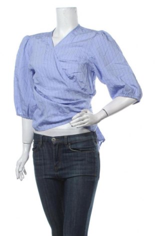 Дамска блуза Modstrom, Размер XL, Цвят Син, 76% памук, 19% полиамид, 5% полиестер, Цена 40,26 лв.