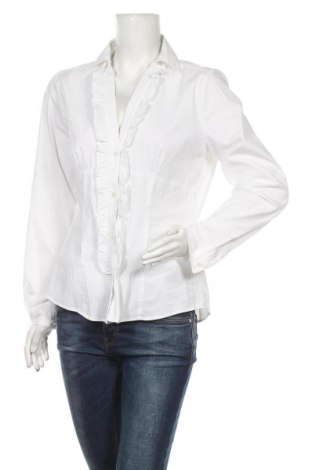 Γυναικείο πουκάμισο Marella, Μέγεθος XL, Χρώμα Λευκό, 83% βαμβάκι, 15% πολυαμίδη, 2% ελαστάνη, Τιμή 47,41 €