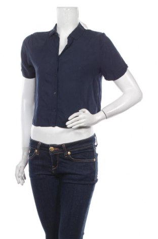 Γυναικείο πουκάμισο Pull&Bear, Μέγεθος S, Χρώμα Μπλέ, Τιμή 6,39 €