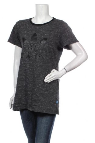 Damen T-Shirt Adidas, Größe M, Farbe Grau, Preis 15,38 €