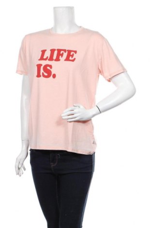 Γυναικείο t-shirt Ltb, Μέγεθος XL, Χρώμα Πορτοκαλί, 57% πολυεστέρας, 43% βαμβάκι, Τιμή 7,64 €