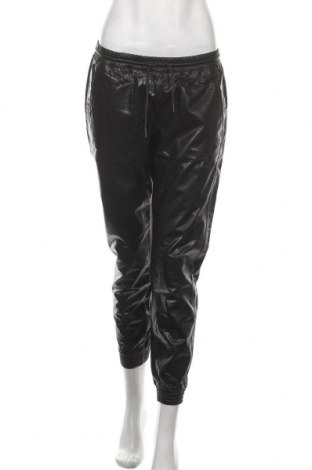 Дамски кожен панталон Zara, Размер M, Цвят Черен, Еко кожа, Цена 39,90 лв.