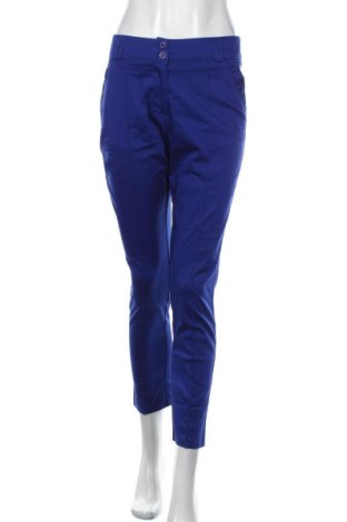 Pantaloni de femei, Mărime L, Culoare Albastru, 74% poliester, 22% viscoză, 3% elastan, Preț 116,05 Lei