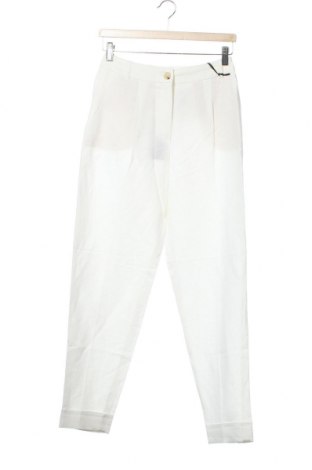 Дамски панталон Caroll, Размер XS, Цвят Бял, 60% вискоза, 40% лен, Цена 62,37 лв.