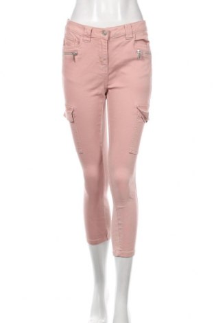 Дамски панталон Cropp, Размер S, Цвят Розов, 98% памук, 2% еластан, Цена 12,86 лв.