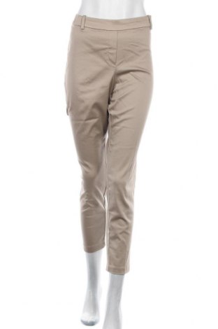 Дамски панталон H&M, Размер XL, Цвят Бежов, 61% памук, 36% полиестер, 3% еластан, Цена 36,75 лв.