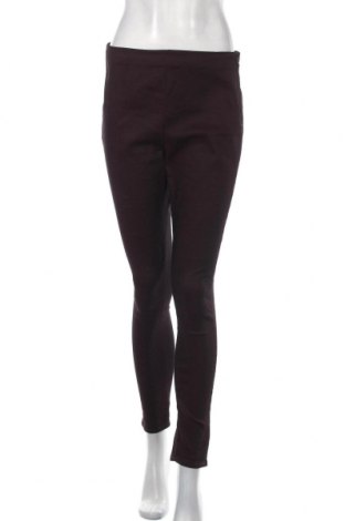 Дамски панталон H&M Divided, Размер L, Цвят Червен, 67% памук, 31% полиестер, 2% еластан, Цена 9,56 лв.