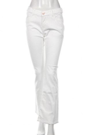 Дамски панталон H.i.s, Размер M, Цвят Бял, 98% памук, 2% еластан, Цена 32,40 лв.