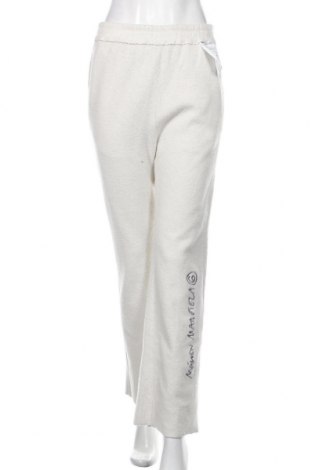 Дамски панталон MM6 Maison Martin Margiela, Размер S, Цвят Бял, Памук, Цена 426,75 лв.