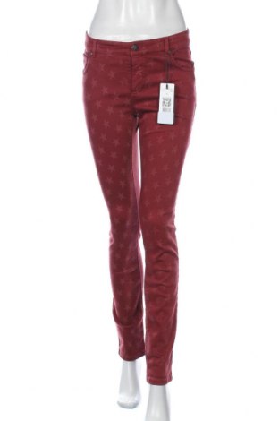 Дамски панталон Oui, Размер S, Цвят Червен, 98% памук, 2% еластан, Цена 20,16 лв.