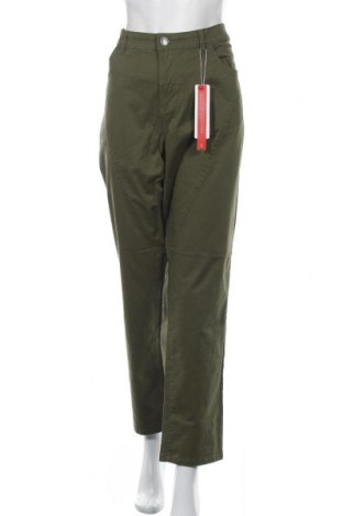 Γυναικείο παντελόνι Sheego, Μέγεθος XXL, Χρώμα Πράσινο, 97% βαμβάκι, 3% ελαστάνη, Τιμή 15,34 €