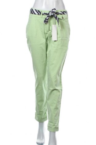 Pantaloni de femei Tom Tailor, Mărime M, Culoare Verde, 98% bumbac, 2% elastan, Preț 221,05 Lei