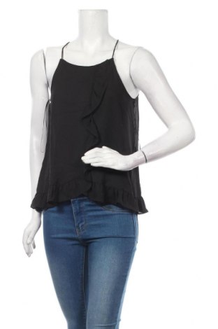 Γυναικείο αμάνικο μπλουζάκι Gina Tricot, Μέγεθος M, Χρώμα Μαύρο, Πολυεστέρας, Τιμή 3,41 €