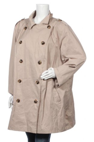 Damen Trenchcoat Janina, Größe 4XL, Farbe Beige, 59% Baumwolle, 41% Polyester, Preis 11,67 €