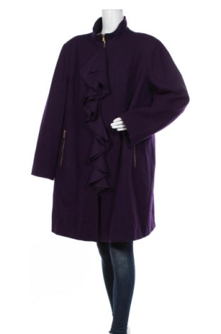 Дамско палто Centigrade, Размер XL, Цвят Лилав, 60% вълна, 30% полиестер, 10% вискоза, Цена 47,25 лв.