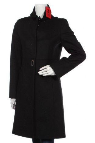 Dámský kabát  Hugo Boss, Velikost S, Barva Černá, 70% vlna, 20% polyamide, 10% kašmír , Cena  9 011,00 Kč