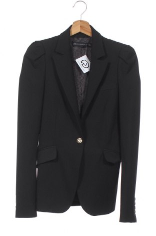 Дамско сако Zara, Размер XS, Цвят Черен, 67% полиестер, 29% вискоза, 4% еластан, Цена 34,00 лв.