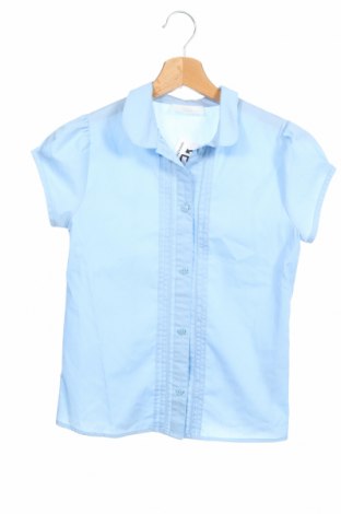 Kinderhemd Next, Größe 11-12y/ 152-158 cm, Farbe Blau, 65% Polyester, 35% Baumwolle, Preis 14,54 €